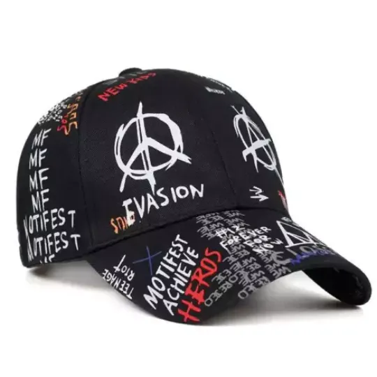 Discover Eye Graffiti Print Snapback Baseball Caps