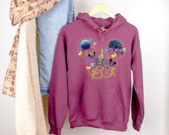 Discover 50th Anniversary Walt Disney World Sweatshirt, Disney World Sweatshirt, Disney Trip Hoodie