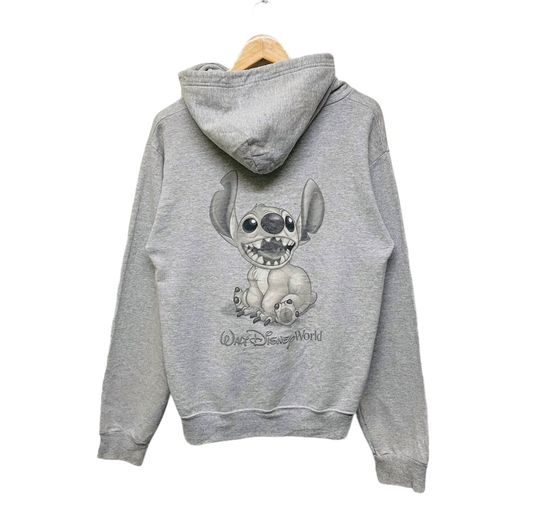 Discover Pick !! Lilo And Stitch Cartoon Walt Disney Hoodie Ver Big Logo Pullover Stitch Hoodie