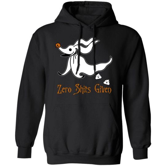 Zero Dog, Zero Shits Given Hoodie, Nightmare Before Christmas, Zero Hoodie
