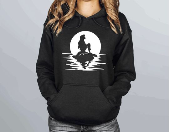 Discover Little mermaid reflection unisex hoodie, Disney hoodie, Disney fashion, Disney Hoodie
