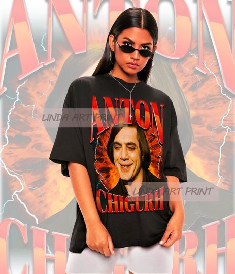 Discover Retro Anton Chigurh Shirt-No Country For Old Men Shirt,Anton Chigurh Tshirt,Javier Bardem T shirt