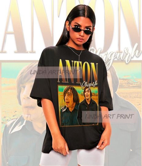 Discover Retro Anton Chigurh Shirt-No Country For Old Men Shirt,Anton Chigurh Tshirt,Javier Bardem T shirt
