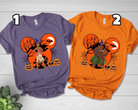 Disney Princesses Halloween T-Shirt, Moana Princess Tee, Moana Movie Shirt