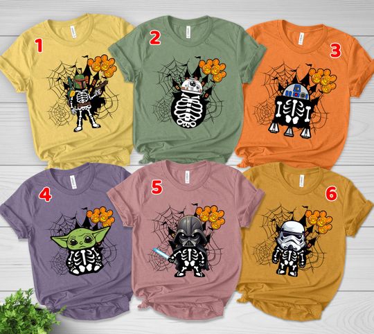 Star Wars Halloween Shirt, Disney Ghost tee, Halloween Pumpkin Shirt, Spooky Season Shirt