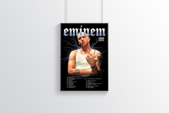 Discover Eminem Poster | Music Poster | Music Lovers | Home Decor | Wall Decor | Famous Wall Art | Vintage Poster