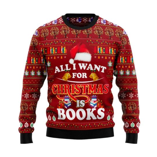 Discover Ugly Christmas Sweater All I Need For Christmas Is Play Game, 3D Ugly Christmas Sweaters, 3D Ugly Sweater Holiday Crewneck Sweatshirts