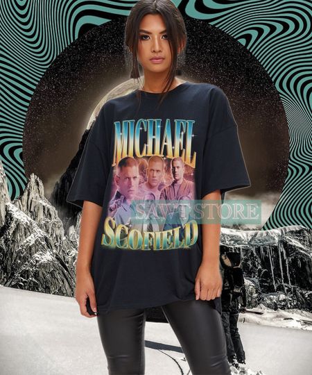 Discover MICHAEL SCOFIELD Shirt, Michael Scofield Homage T-Shirt, Wentworth Earl Miller III American-British Actor Merch, Prison Break Fans Gift