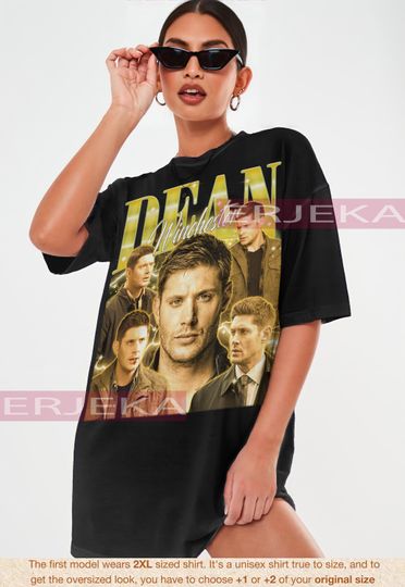 Discover DEAN Winchester Shirt, Dean Winchester Supernatural Shirt, Jensen Ackles Actor Retro Shirt, Supernatural Dean Winchester Tshirt, Dean, Sam