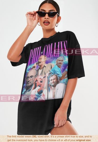 PHIL COLLINS 90's T-shirt - phil collins Bootleg Tees, phil collins Fans Gift, phil collins Vintage Retro Shirt, phil collins Youth Kids Tee