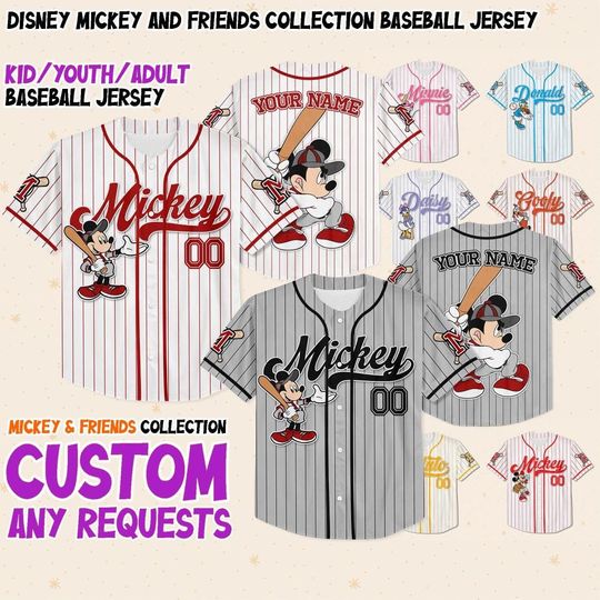 Discover Custom Disney Mickey and Friends Special Simple Baseball Collection