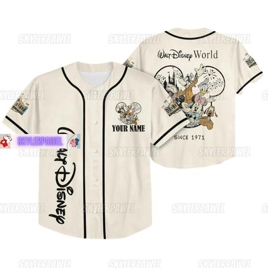 Discover Walt Disney World Baseball Jersey, Disneyland Jersey, Personalized Jersey