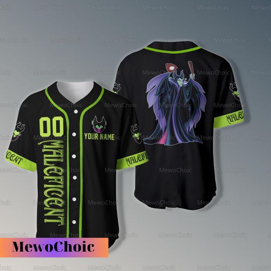 Discover Halloween Villains Maleficent Baseball Jersey, Baseball Uniform, Disney Villains Baseball
