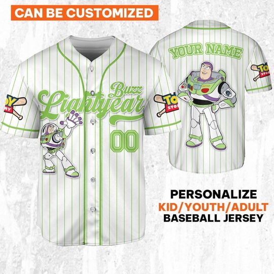 Discover Custom Disney Toy Story Buzz Lightyear Baseball Jersey, Disney Baseball Team Outfit