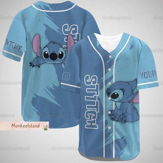 Discover Custom Disney Stitch Baseball Jersey, Lilo And Stitch Jersey