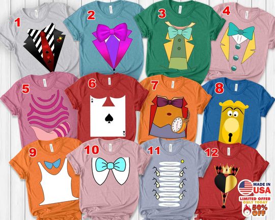 Alice in Wonderland Shirt, Disney Characters Shirt, Disney Alice Wonderland Shirt