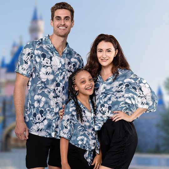 Discover Mickey Mouse Tropical Hawaiian Shirt, Mickey Mouse Button Up