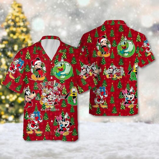 Discover Mickey Mouse Christmas Hawaii Shirt, Mickey Mouse Xmas Shirt