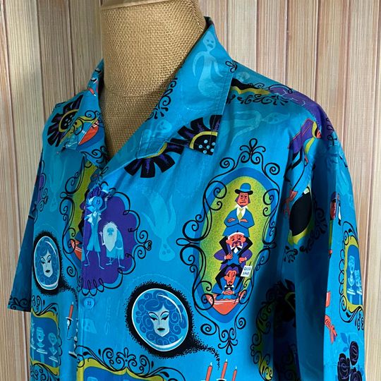Discover Disney Hawaiian Shirt,   Haunted Mansion 50th Anniversary 31 Ghost