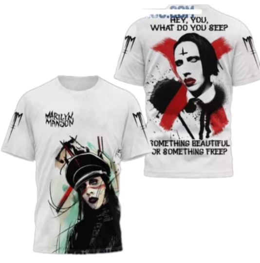Marilyn Manson Hey You What Do You See 3D T-Shirt