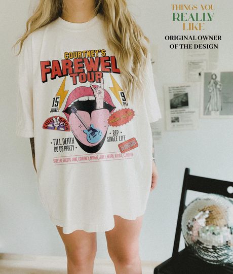 Discover Farewell Tour Bachelorette Shirts  Rock Band Bachelorette Shirts Vegas Bachelorette Shirts Bach Tour Bachelorette Rock Bachelorette Shirts