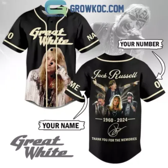 Jack Russell Thank You In Great White 2024 Personalized Shirt