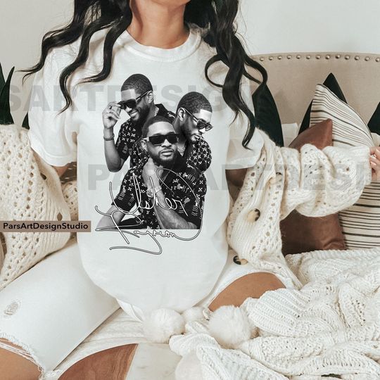 Discover Usher past present future world tour shirt Usher Raymond world Tour shirt Usher t-shirt Usher fan merch Usher concert Usher gift albums