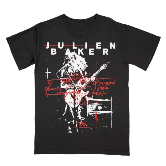 Discover New Julien Baker Live Flier Shirt Classic Black Unisex All Size