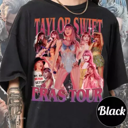 Discover 90s Graphic Style Taylor T-Shirt, Swift Eras Tour Shirt