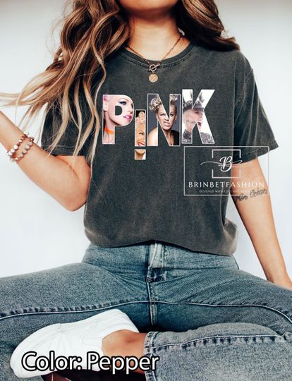 Discover Pink Singer Tour T-shirt, P!nk Shirt, Summer Carnival 2024 Shirt, Pink Music Shirt, Music Festival Shirt, Oversize Tee, Comfort Colors Shirt