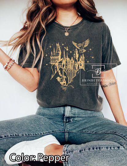 Discover Magical Book T-Shirt, Bookish Shirt, HP Fan, Potter Shirt, Wizard Book Magic, Wizard Vintage tee, Magic School Shirt, Comfort Colors Shirt