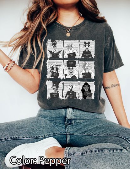 Discover Disney Villain Halloween T-Shirt, Spooky and Stylish Shirt, Halloween Shirt, Oversize Tee, Comfort Colors Shirt