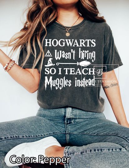 Discover Wizard Teacher T-Shirt, Potter Shirt, Wizarding Fan Shirt, Potter Book Shirt, HP Fan, Wizard Book Magic, Comfort Colors Shirt