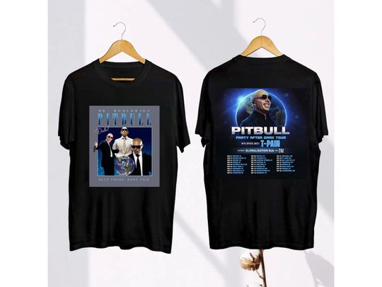 Discover P.tbull 2024 Concert Shirt, P.tbull Party After Dark Tour 2024 T-Shirt, P.tbull Rapper Fan Gift, Pi.tbull Bootleg Shirt, Pit.bull Tour Merch