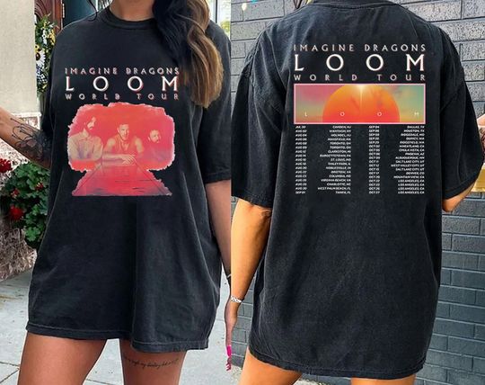 Discover Imagine Dragons Tour Shirt, Imagine Dragons Loom World Tour Shirt, Tour 2024 Shirt Concert Gift For Fan