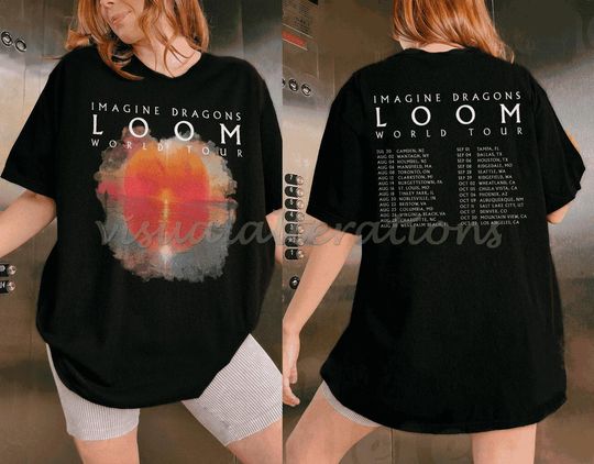 Discover Loom 2024 Tour Tee, Imagine Dragons Concert Shirt, New Album Merch, Music Tour Fan Gift