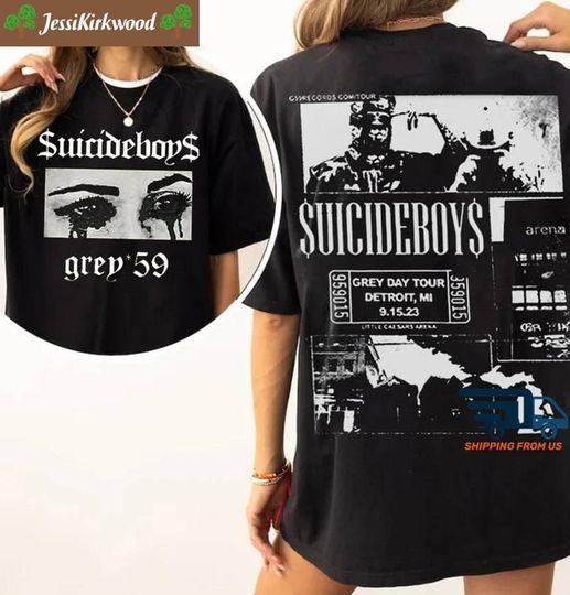 Discover Suicideboy G59 Shirt, Greyday 2024 North American Tour shirt, Suicideboy Merch Shirt, G59 Tour Shirt, City Morgue Shirt, Tour 2024 Gift
