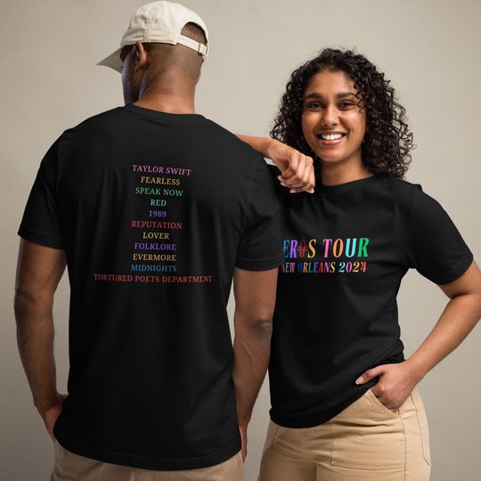 Discover Taylor Eras Tour New Orleans Unisex T-Shirt - Stylish Concert Tee
