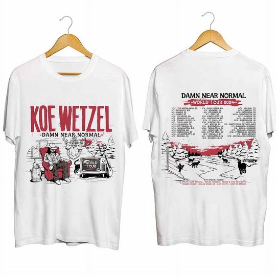 Discover 90s Koe Wetzel Bootleg Unisex Shirt, Wetzel Country Music Shirt, Koe Music 2024 Shirt, Wetzel Fan Lover Gift, Gift For Men Women Shirt