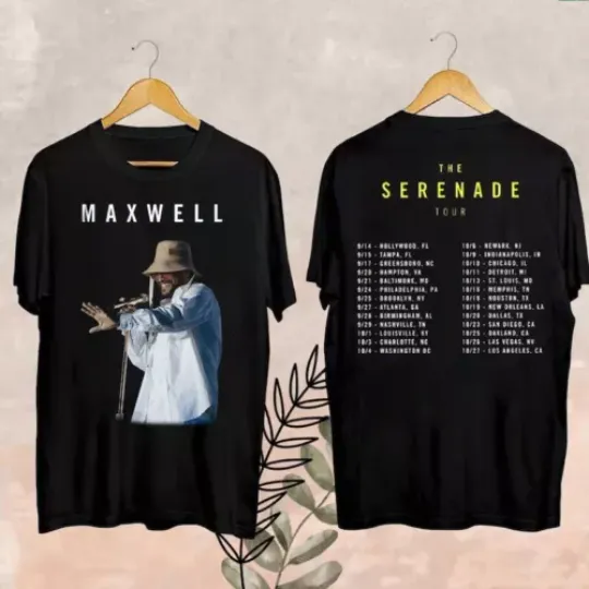 Discover Maxwell The Serenade Tour 2024 T-Shirt Gift for Fans