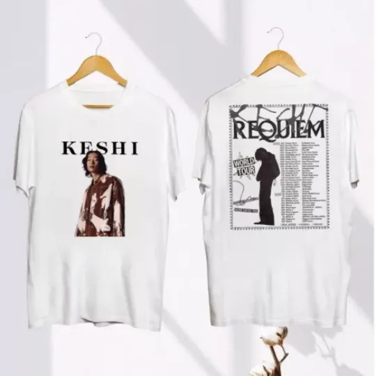Discover 2024 Keshi Requiem World Tour Shirt, Keshi Fan Gift, Keshi Requiem 2024 Concert