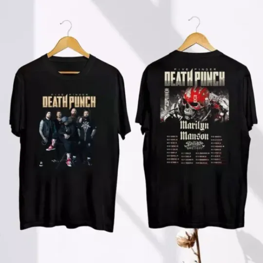 Five Finger Death Punch Shirt, Five Finger Death Punch 2024 Tour T-Shirt