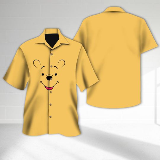 Discover Pooh Hawaii Shirt, Winnie The Pooh Costume Halloween Button Up Shirt