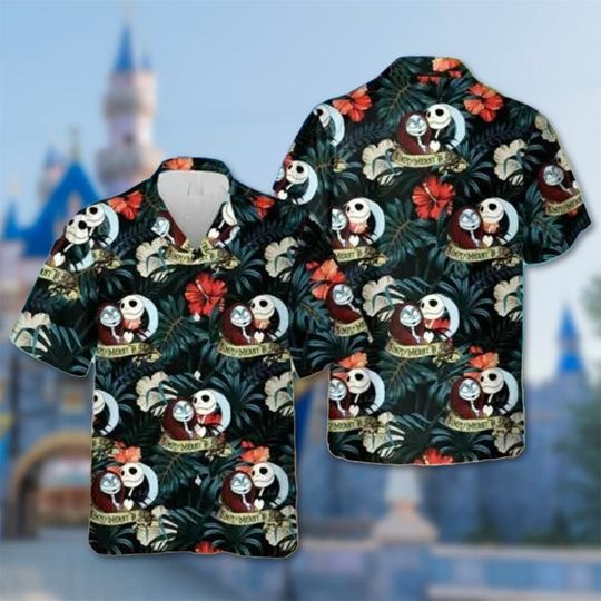 Discover Tropical Jack Skellington & Sally Simply Hawaii Shirt