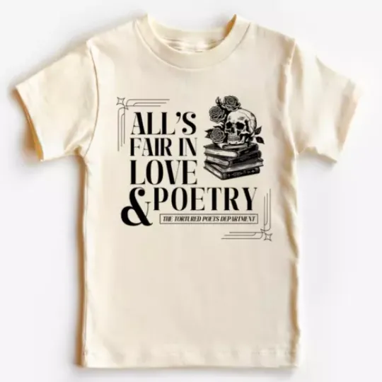 Discover Alls Fair In Love & Poetry TTPD YOUTH Tee TSwift taylor version Taylor Shirt Kids