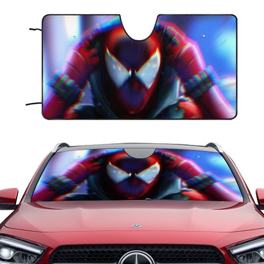 Discover Spider-Man Cartoon Car Sunshade Cool Car Sunshade Car Windshield Car Accessories, Gift For Dad Boyfriend
