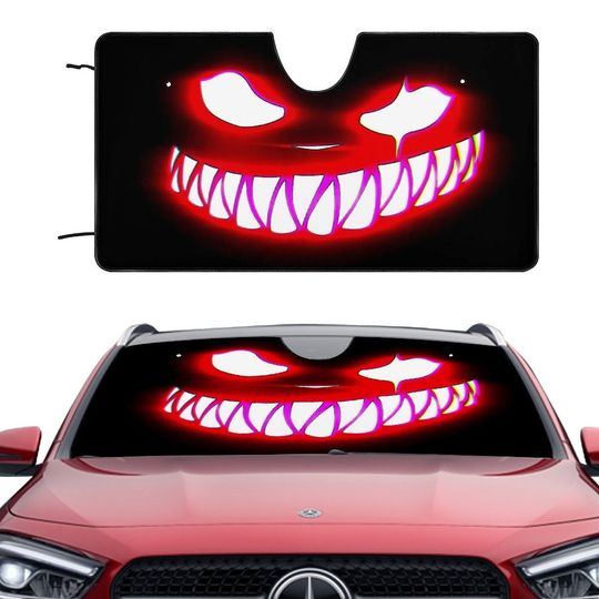 Discover Eyes Car Windshield Sunshade Windshield Cover, Angry Monster Eyes Car Decoration,Car Sunshade, Car Screen Decoration Car Accessories