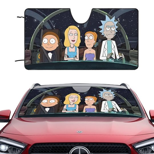 Discover Rick animated car visors, Rickandmorty's car visors, Rick & Rickandmorty's car windshield covers, car visors, car exterior decorations
