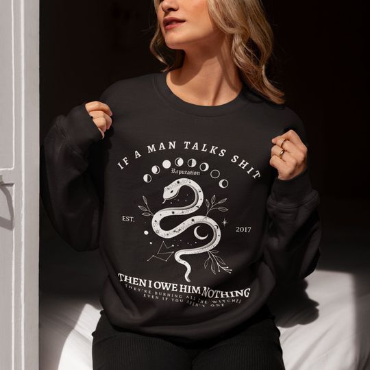 Discover Reputation Merch, Reputation Sweatshirt, Reputation Taylor, Getaway Car, Reputation Snake, If A Man Talks Shit, Speak Now TV merch