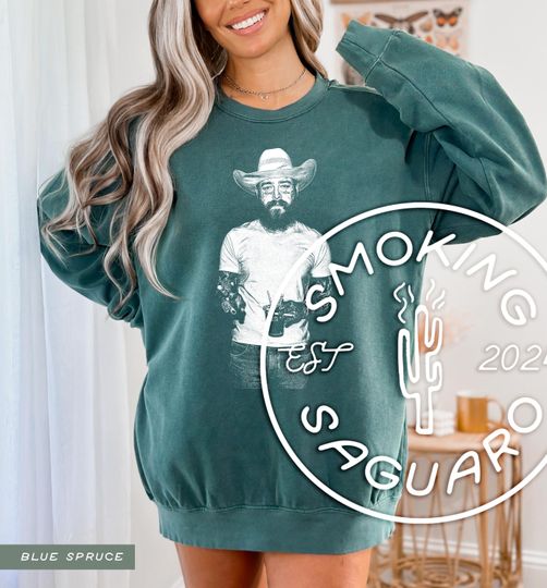 Cowboy Post Crewneck - Post Malone Sweatshirt, Western Graphic Sweatshirt, Had Some Help, Posty Tee, Posty Crewneck, Posty Sweater, Country